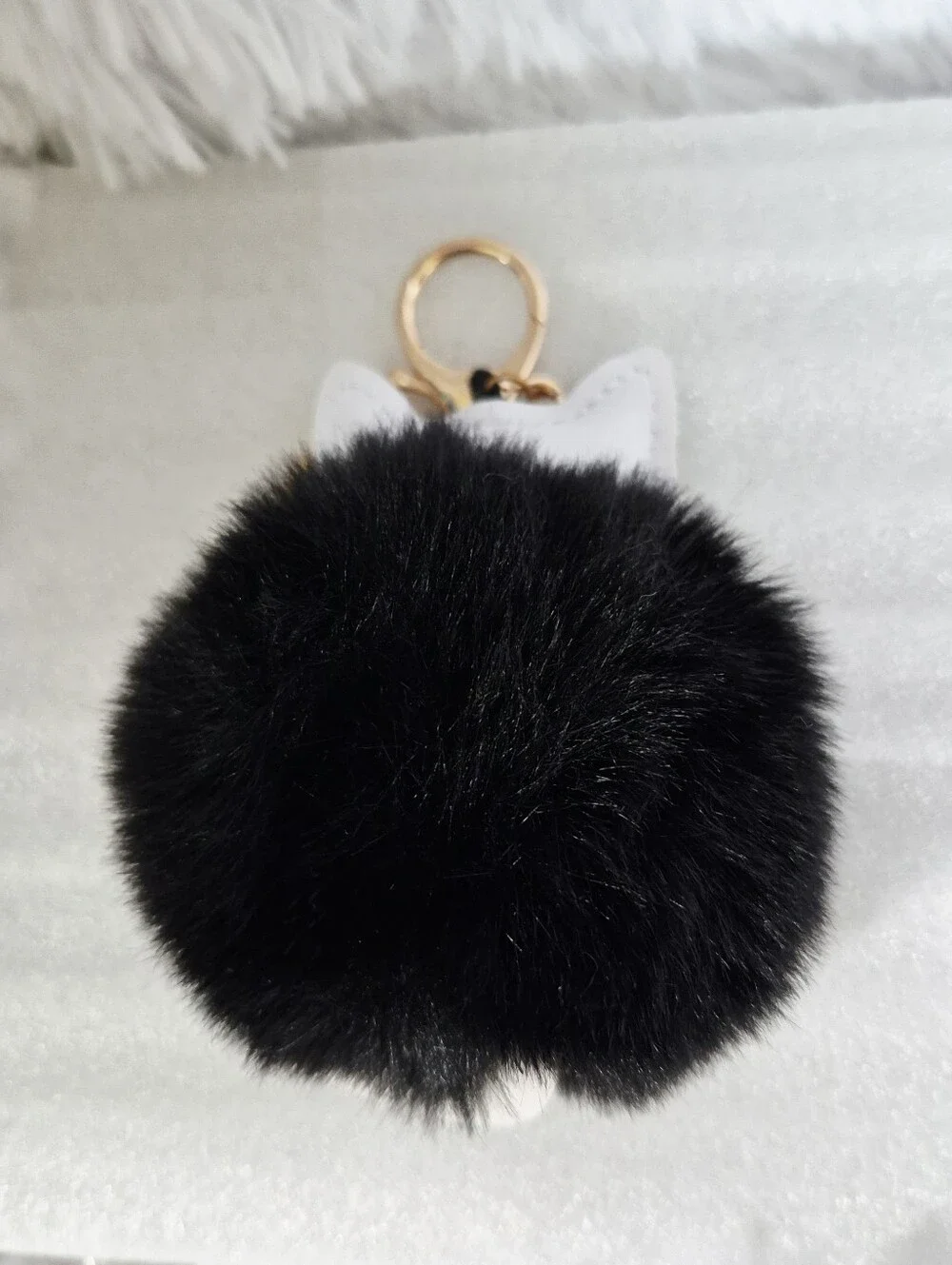 5/$25 NWOT Calico Cat Poof Keychain/Bag Clip